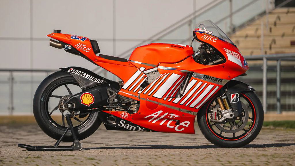 Casey Stoner Ducati MotoGP bike 